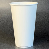 16 oz Compostable White Paper Hot Cups