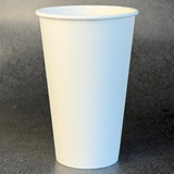 16 oz Compostable White Paper Hot Cups