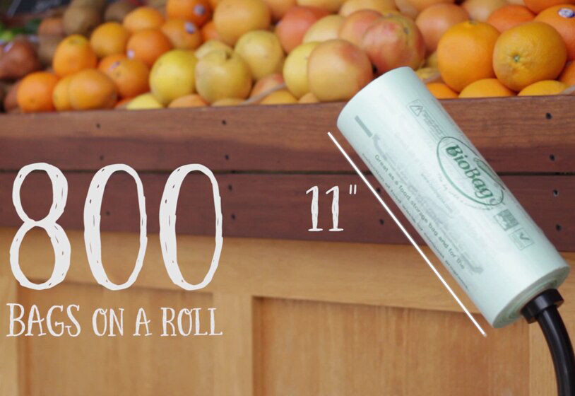 11x17" BioBag Compostable Produce Bags Wholesale PB1117