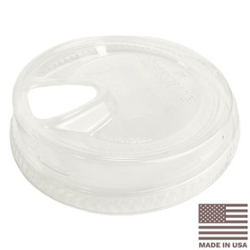 Greenware 12-24 oz Compostable PLA Clear Cold Cup Sip Lids | 1,000/Case