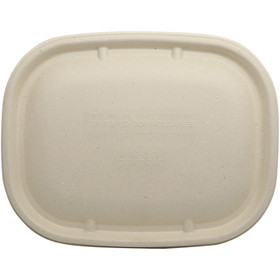 Fiber Lids for 8.7x6.7" World Centric Fiber Boxes | No PFAS | 400/Case