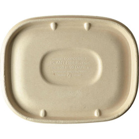 Fiber Lids for 8.7x6.7" World Centric Fiber Boxes | No PFAS | 400/Case Fiber Lids for 8.7x6.7" World Centric Fiber Boxes | No PFAS | 400/Case
