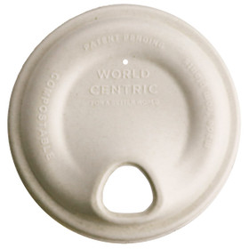World Centric 12-22 oz Compostable Fiber Paper Cup Sip Lids | 1,000/Case World Centric 12-22 oz Compostable Fiber Paper Cup Sip Lids | 1,000/Case
