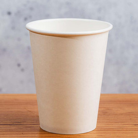 12 oz Blank White Compostable Hot Cup | Paper | Sample 12 oz Blank White Compostable Hot Cup | Paper | Sample