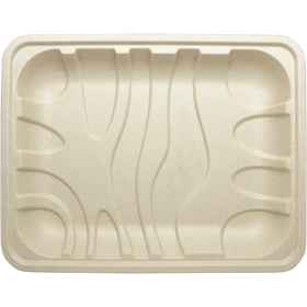 8P World Centric Compostable Fiber Meat & Produce Trays | No PFAS | 10.5x8.2"| 480/Case 8P World Centric Compostable Fiber Meat & Produce Trays | No PFAS | 10.5x8.2"| 480/Case