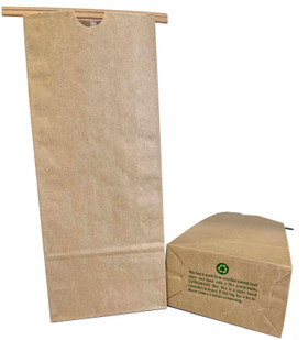 2 lb Kraft Coffee Bags PLA Lined | 5 x 3 x 12.25 | Sample