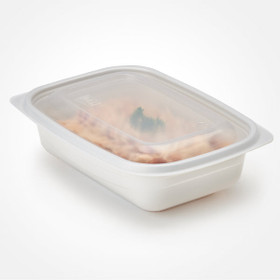 Choice 6 x 4 5/8 x 2 1/2 Kraft Microwavable Folded Paper #8 Take-Out  Container - 50/Pack