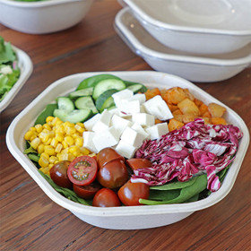 DISCONTIMUED - 54 oz Fiber Hexagonal Bowls | 400 count