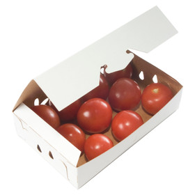 Low Profile Pint Reversible Paper Clamshell Produce Box Containers | 600/Case