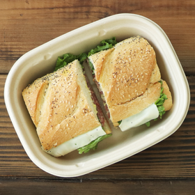 47.3 Oz Square To Go Biodegradable Food Trays