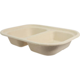 47.3 Oz Square To Go Biodegradable Food Trays