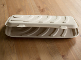 12" Fiber Flatbread Pizza Boxes | No PFAS | Sample