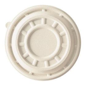 10" World Centric Compostable Fiber PizzaRound Pizza Lids | No PFAS | 200/Case