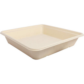 9x9" Fiber Linear Takeout Containers | No PFAS | Sample
