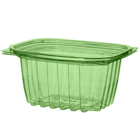 16 oz PLA Deli Containers  & Lids w/ Green Tint | Sample 16 oz PLA Deli Containers  & Lids w/ Green Tint | Sample