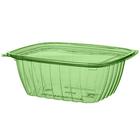 32 oz PLA Deli Containers  & Lids w/ Green Tint | Sample