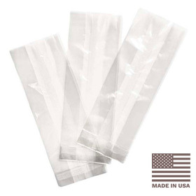 3.5 x 2.25 x 10" Compostable Clear Gusseted NatureFlex Cellophane Bags | 1,000/Case 3.5 x 2.25 x 10" Compostable Clear Gusseted NatureFlex Cellophane Bags | 1,000/Case