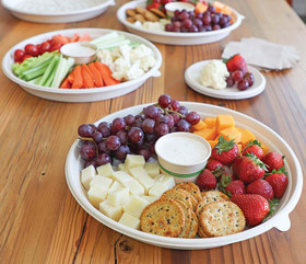 12" World Centric Compostable Fiber PizzaRound Pizza Tray Bases | No PFAS | 200/Case