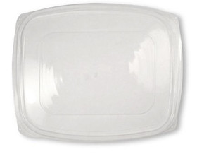 PLA Lids for 48-64 oz World Centric Rectangular Deli Containers | 400/Case PLA Lids for 48-64 oz World Centric Rectangular Deli Containers | 400/Case