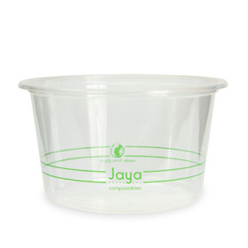 Jaya 8 oz Compostable PLA Round Deli Containers | PLA-DR8-A