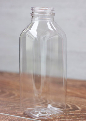 16 oz Square Juice Bottle | PET | Sample