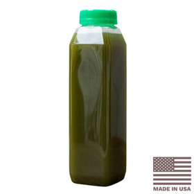 12 oz Square WH Clear Recyclable PET Juice Bottles | 5,928/Pallet