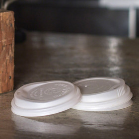 CPLA Lid | Compostable Corn Plastic | Fits 8 oz Hot Cup | Sample CPLA Lid | Compostable Corn Plastic | Fits 8 oz Hot Cup | Sample