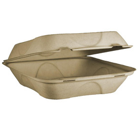 1-Compt Heavy Weight Fiber Clamshells | No PFAS | 9x9x3" | Sample 1-Compt Heavy Weight Fiber Clamshells | No PFAS | 9x9x3" | Sample