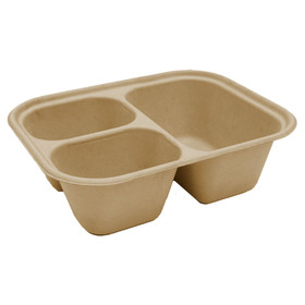 Fiber Lunch Tray (5 Compartment) 500 per case – Green Safe Products