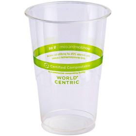 600 Pack 24oz 'Classic' Compostable Cups | Compostable, Nestable, Non-Toxic, Eco-Friendly & Crystal Clear | TOSSWARE