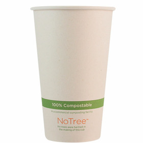 Comfy Package 16 oz. White Paper Hot Cups [100 Pack]