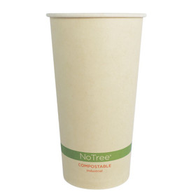 20 oz World Centric Compostable NoTree Paper Hot Cups | 1,000/Case