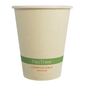 8 oz World Centric Compostable NoTree Paper Hot Cups | 1,000 /Case