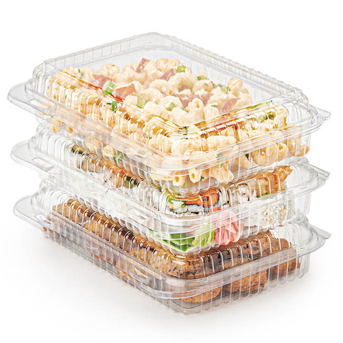 48 oz Low Profile Deli Clamshell Containers BDV00430
