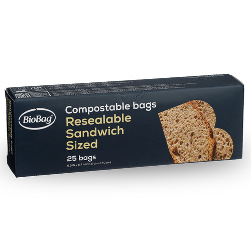 BioBag Resealable Quart Food Storage Bags | 20 count | 190421