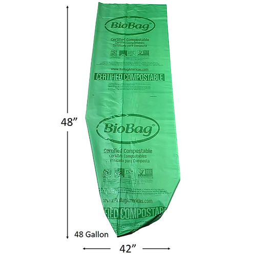 BioBag 48 Gallon Compostable Trash Liner Bags 48G4248