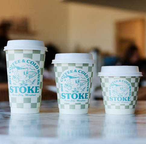 20 oz Custom Printed Double Wall Compostable Paper Hot Cups