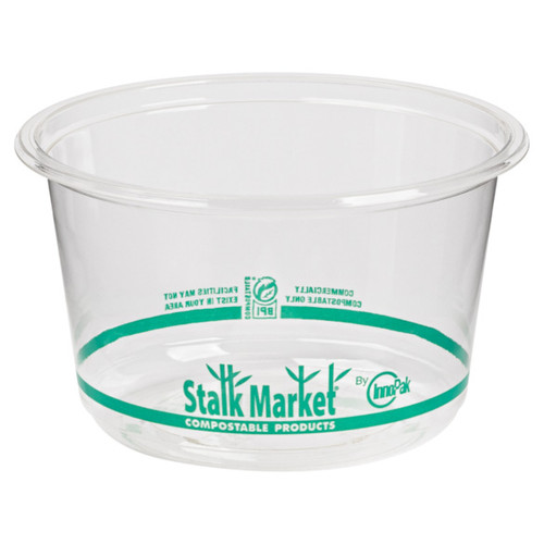 16 oz Compostable Clear PLA Round Deli Containers | DC-CS-16