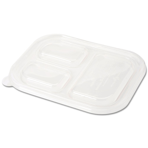 World Centric Fiber Trays, 5-Compartment, 8.5 x 10.24 x 1.01, Natural, Paper, 400/Carton