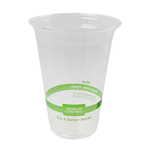 16 oz Compostable PLA Plastic Cold Cups CP-CS-16