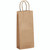 5.5 x 3.25 x 13" Custom Printed Kraft Recycled Paper Shopping Bags