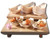 8" x 4.25" Large Wooden Food Boat RWB0157