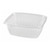 64 oz World Centric Clear, Rectangular Deli Containers