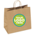 13 x 7 x 13  Custom Printed Kraft Recycled Shopping Bags