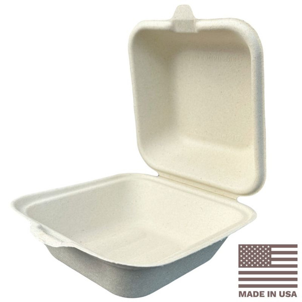 Made in USA Fiber Clamshell box