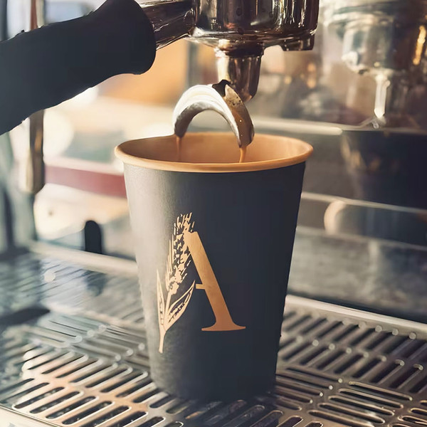 16 oz Custom Printed Compostable Paper Hot Cups