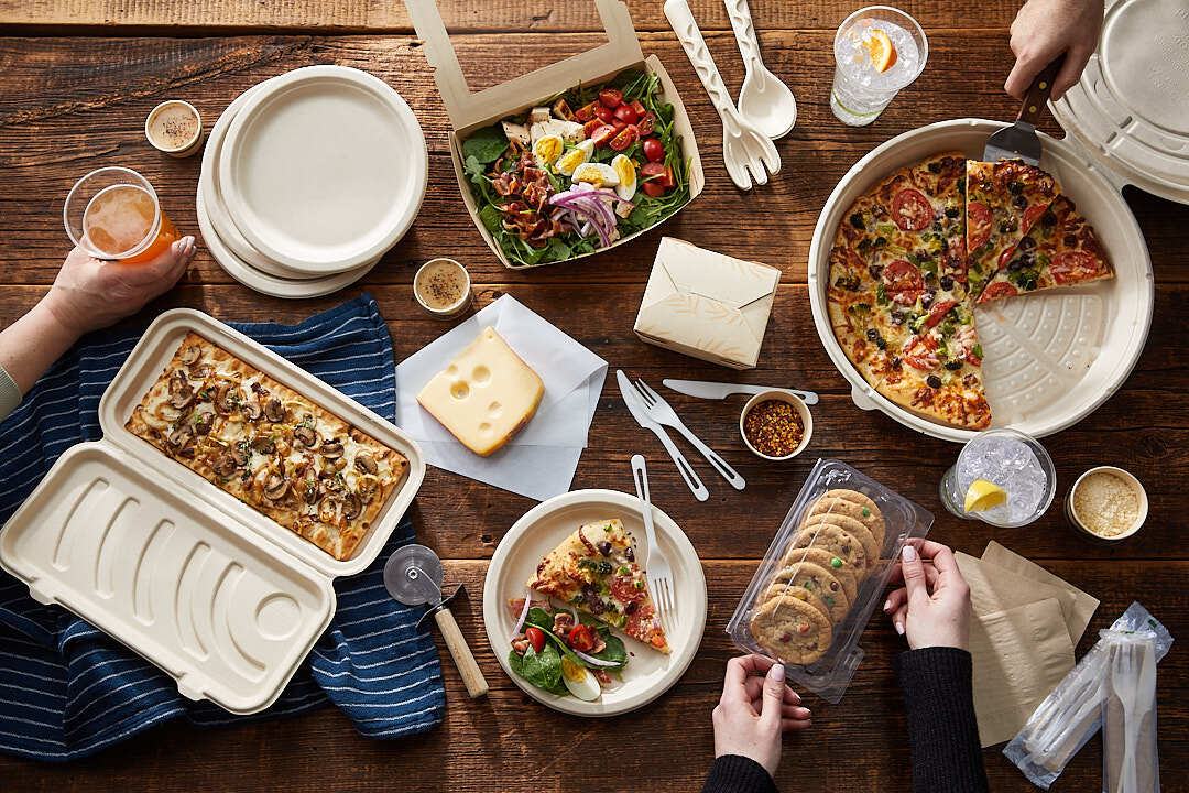 compostable materials on a table