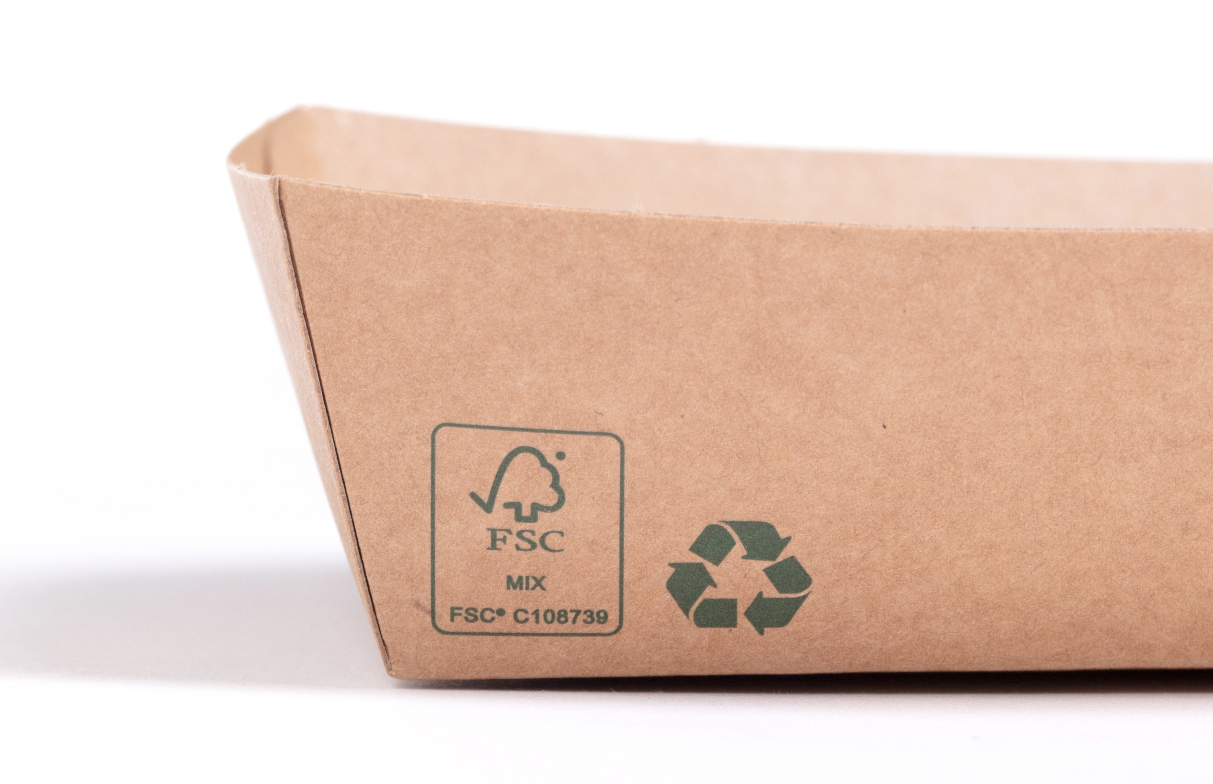 FSC logo on take out box