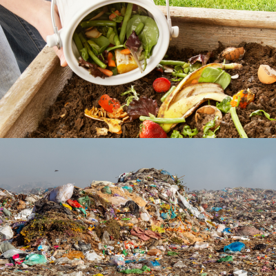 landfills and compost piles