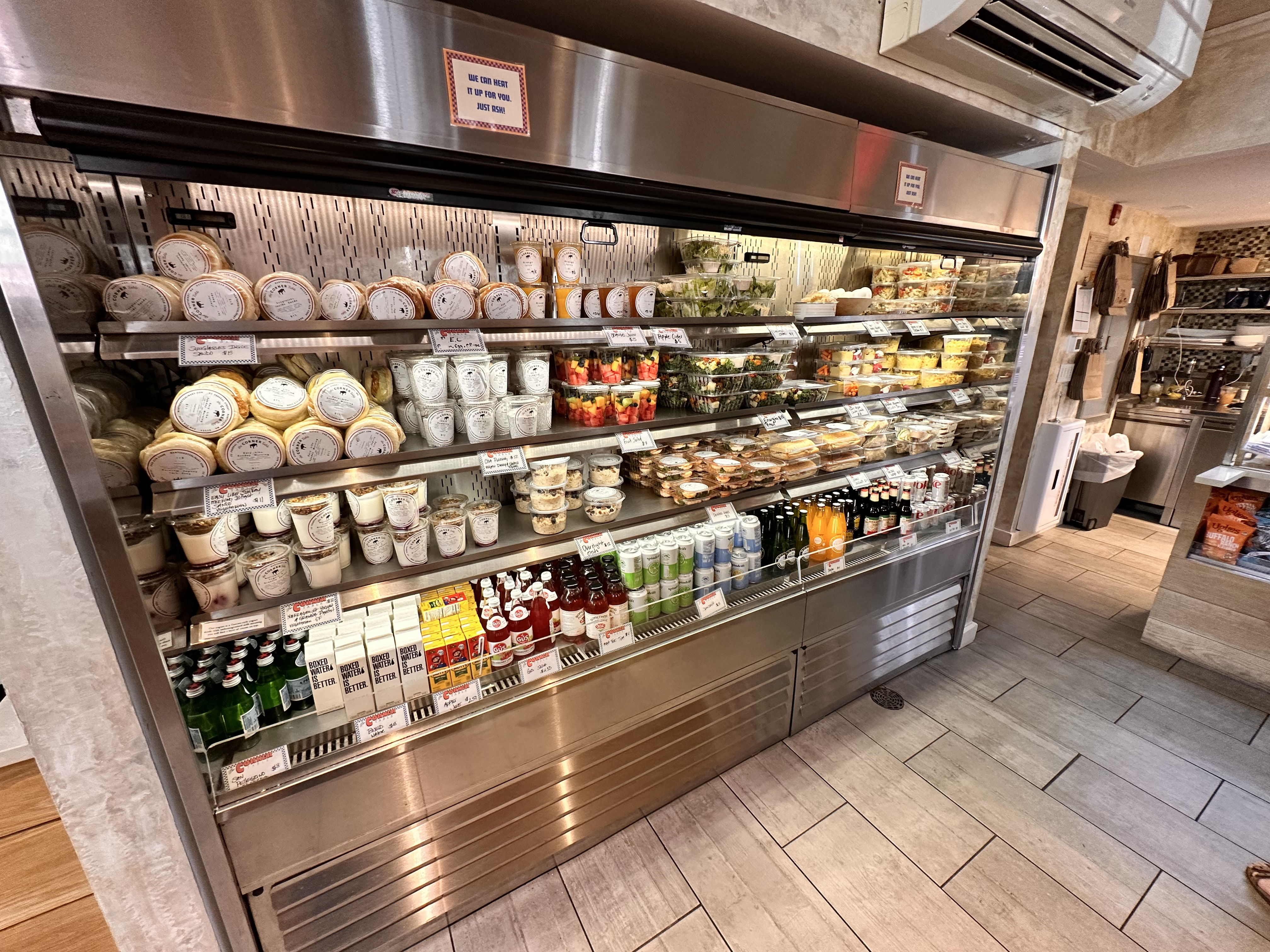 produce fridge with to go meals